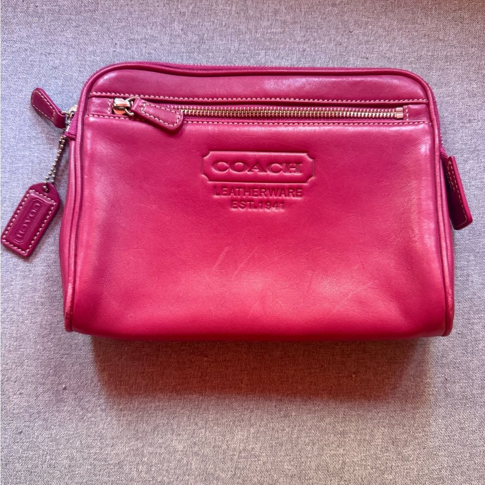 Coach leather vintage case